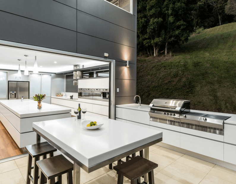 modern outdoor kitchens