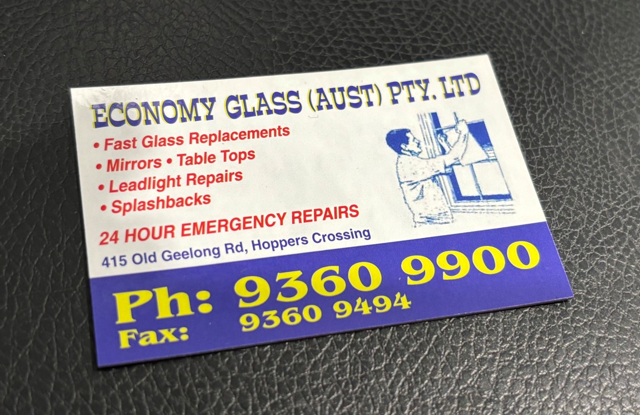 Economy Glass fridge magnet listing glass services