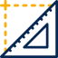 Glass cut to size icon