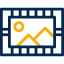 Photo frame glass icon